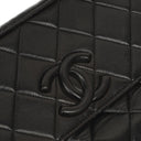 Chanel Vintage Camera Tassel CC Flap Pocket Black Quilted Lambskin Bag With Gold Hardware