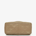 Chanel Vintage CC Beige Quilted Lambskin Camera Tassel Bag