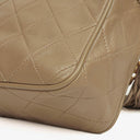 Chanel Vintage CC Beige Quilted Lambskin Camera Tassel Bag