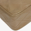 Chanel Vintage CC Beige Quilted Lambskin Camera Tassel Bag