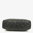 Chanel Vintage CC Black Quilted Lambskin Camera Tassel Bag