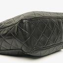 Chanel Vintage CC Black Quilted Lambskin Camera Tassel Bag