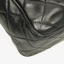 Chanel Vintage CC Black Quilted Lambskin Camera Tassel Bag