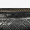 Chanel Vintage CC Black Quilted Lambskin Camera Tassel Bag