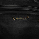 Chanel Vintage CC Black Quilted Lambskin Camera Tassel Bag