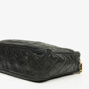 Chanel Vintage CC Black Quilted Lambskin Camera Tassel Bag