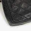Chanel Vintage CC Black Quilted Lambskin Camera Tassel Bag