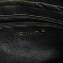 Chanel Vintage CC Black Quilted Lambskin Camera Tassel Bag