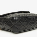 Chanel Vintage CC Black Quilted Lambskin Camera Tassel Bag