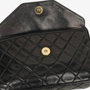 Chanel Vintage CC Black Quilted Lambskin Camera Tassel Bag