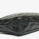 Chanel Vintage CC Black Quilted Lambskin Camera Tassel Bag