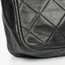 Chanel Vintage CC Black Quilted Lambskin Camera Tassel Bag