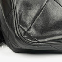 Chanel Vintage CC Black Quilted Lambskin Camera Tassel Bag