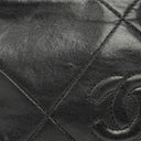 Chanel Vintage CC Black Quilted Lambskin Camera Tassel Bag