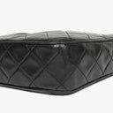 Chanel Vintage CC Black Quilted Lambskin Camera Tassel Bag