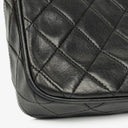 Chanel Vintage CC Black Quilted Lambskin Camera Tassel Bag
