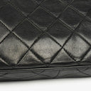 Chanel Vintage CC Black Quilted Lambskin Camera Tassel Bag