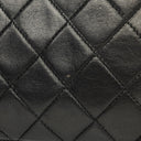Chanel Vintage CC Black Quilted Lambskin Camera Tassel Bag