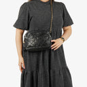 Chanel Vintage CC Black Quilted Lambskin Camera Tassel Bag