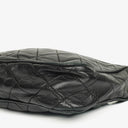 Chanel Vintage CC Black Quilted Lambskin Camera Tassel Bag