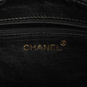 Chanel Vintage CC Black Quilted Lambskin Camera Tassel Bag