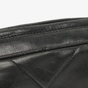 Chanel Vintage CC Black Quilted Lambskin Medium Camera Tassel Shoulder Bag