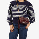 Chanel Vintage CC Burgundy Quilted Lambskin Camera Tassel Bag