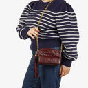 Chanel Vintage CC Burgundy Quilted Lambskin Camera Tassel Bag