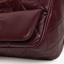 Chanel Vintage CC Burgundy Quilted Lambskin Camera Tassel Bag