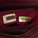 Chanel Vintage CC Burgundy Quilted Lambskin Camera Tassel Bag