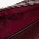 Chanel Vintage CC Burgundy Quilted Lambskin Camera Tassel Bag