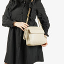 Chanel Vintage CC Quilted Lambskin Camera Tassel Bag