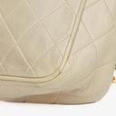 Chanel Vintage CC Quilted Lambskin Camera Tassel Bag
