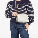 Chanel Vintage CC Quilted Lambskin Camera Tassel Bag