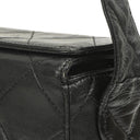Chanel Vintage CC Turnlock Box Bag Black Quilted Lambskin 24K Gold-Plated Hardware