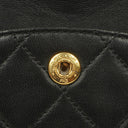 Chanel Vintage Classic Double Flap Bag Black Quilted Lambskin 24K Gold-Plated Hardware