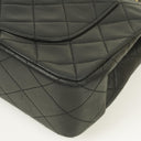 Chanel Vintage Classic Double Flap Bag Black Quilted Lambskin 24K Gold-Plated Hardware