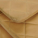 Chanel Vintage Classic Double Flap Bag in Quilted Beige Lambskin with 24K Gold-Plated Hardware