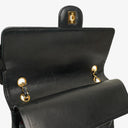 Chanel Vintage Classic Double Flap Bag in Quilted Black Lambskin with 24K Gold-Plated Hardware