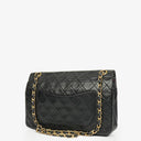 Chanel Vintage Classic Double Flap Bag in Quilted Black Lambskin with 24K Gold-Plated Hardware
