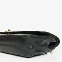 Chanel Vintage Classic Double Flap Bag in Quilted Black Lambskin with 24K Gold-Plated Hardware