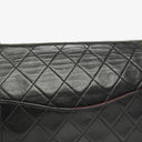 Chanel Vintage Classic Double Flap Bag in Quilted Black Lambskin with 24K Gold-Plated Hardware