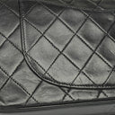 Chanel Vintage Classic Double Flap Bag in Quilted Black Lambskin with 24K Gold-Plated Hardware
