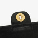Chanel Vintage Classic Double Flap Bag in Quilted Black Lambskin with 24K Gold-Plated Hardware