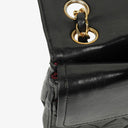 Chanel Vintage Classic Double Flap Bag in Quilted Black Lambskin with 24K Gold-Plated Hardware