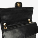 Chanel Vintage Classic Double Flap Bag in Quilted Black Lambskin with 24K Gold-Plated Hardware