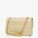 Chanel Vintage Classic Double Flap Bag in Quilted Lambskin with 24K Gold-Plated Hardware