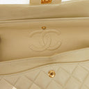 Chanel Vintage Classic Double Flap Bag in Quilted Lambskin with 24K Gold-Plated Hardware