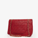 Chanel Vintage Classic Double Flap Bag in Quilted Lambskin with 24K Gold-Plated Hardware