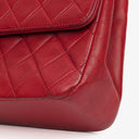 Chanel Vintage Classic Double Flap Bag in Quilted Lambskin with 24K Gold-Plated Hardware